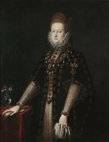 Portrait of Margherita Gonzaga (1564-1618), Duchess of Ferrara, Second half of the16th century. Creator: Ligozzi, Jacopo (1547-1627)