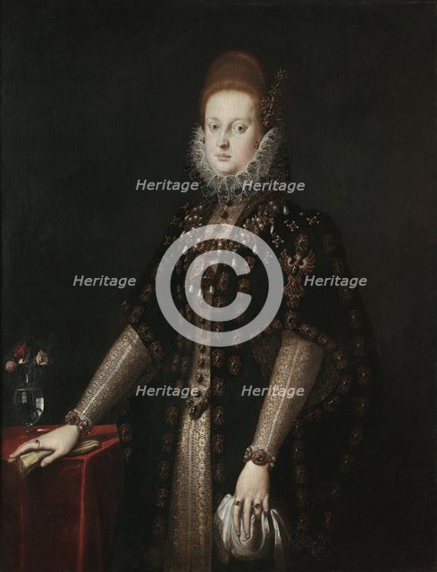 Portrait of Margherita Gonzaga (1564-1618), Duchess of Ferrara, Second half of the16th century. Creator: Ligozzi, Jacopo (1547-1627).