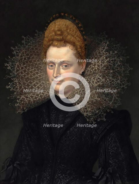 Portrait of Margherita Gonzaga (1591-1632), Duchess of Lorraine. Creator: Rubens, Peter Paul, (School)  .