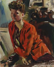 Portrait of Margit Rautala-Kaipainen, 1943. Creator: Emil Rautala
