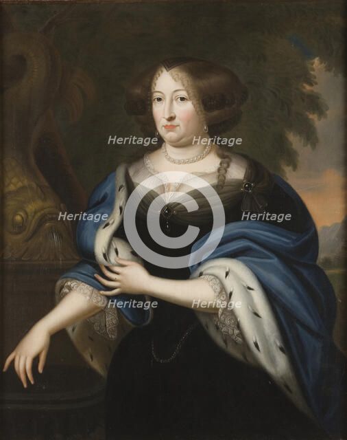 Portrait of Margravine Hedwig Sophie of Brandenburg (1623-1683).