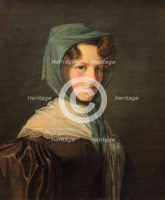 Portrait of Margrethe Hahn, g. Stougaard (1810-1882), 1829. Creator: Christen Kobke.