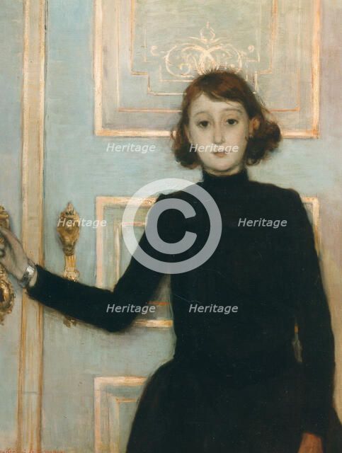Portrait of Marguerite van Mons, 1886. Creator: Rysselberghe, Théo van (1862-1926).