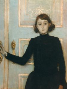 Portrait of Marguerite van Mons, 1886. Creator: Rysselberghe, Théo van (1862-1926)