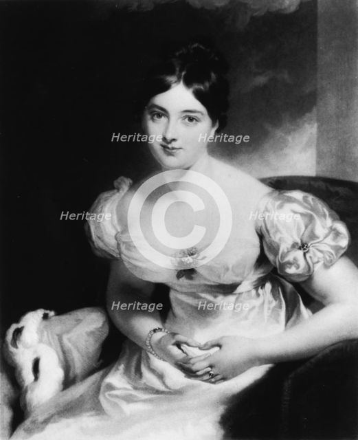 Portrait of Marguerite, Countess of Blessington, 1800-1835. Creator: Samuel William Reynolds.