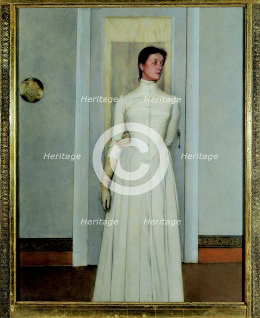 Portrait of Marguerite Khnopff, 1887.