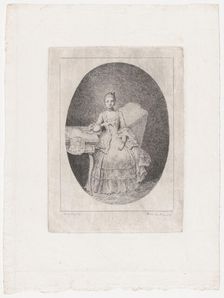 Portrait of Marguerite Le Comte, 1764. Creator: Claude Henri Watelet