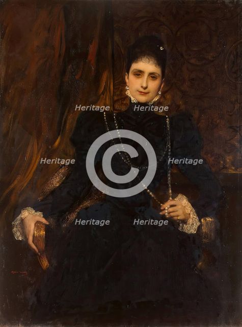 Portrait of Marina Derviz, 1899. Creator: Jean Joseph Benjamin Constant.