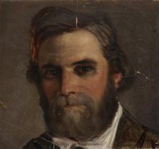 Portrait of Marine Painter Bogöe from Copenhagen, 1854-1855. Creator: Karl Anders Ekman