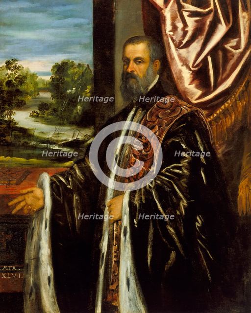 Portrait of Marino Grimani, 1578. Creator: Jacopo Tintoretto.