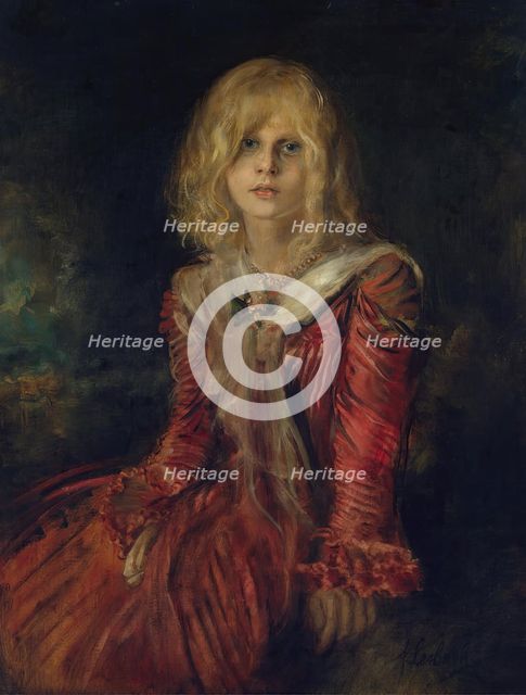 Portrait of Marion Lenbach, 1901. Creator: Franz von Lenbach.