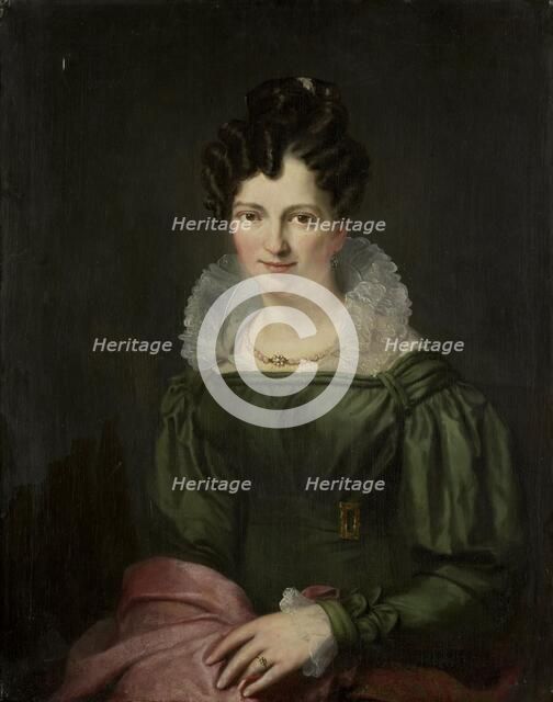 Portrait of Maria Christina Nijssen, Wife of Anthonie van der Hout, 1826. Creator: Christiaan Julius Lodewijk Portman.