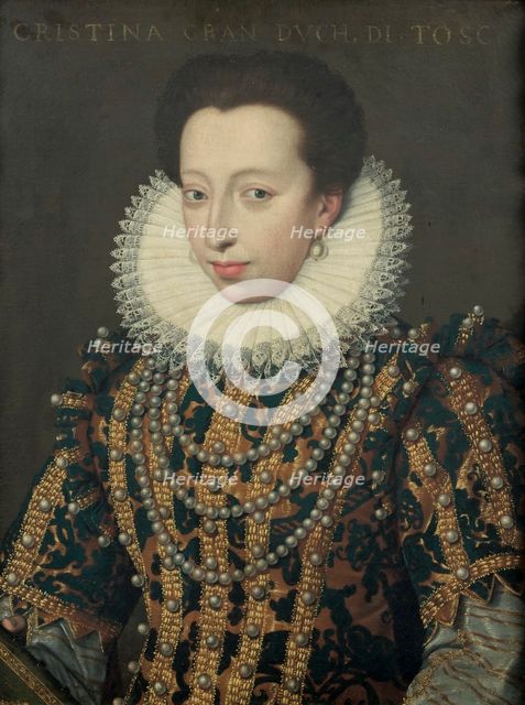 Portrait of Maria Christina of Austria (1574-1621), Princess of Transylvania, 17th century. Creator: Anonymous.