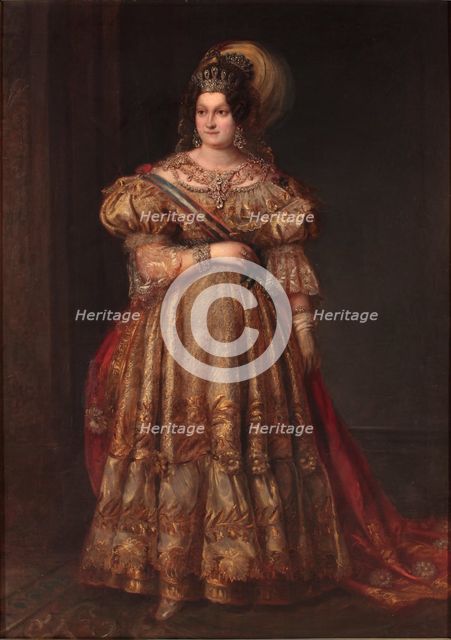 Portrait of Maria Christina of the Two Sicilies (1806-1878).