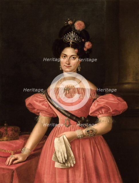 Portrait of Maria Christina of the Two Sicilies (1806-1878).