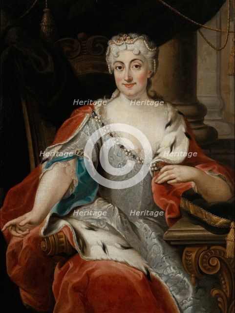 Portrait of Maria Clementina Sobieska (1702-1735). Artist: Ghezzi, Pier Leone (1674-1755)