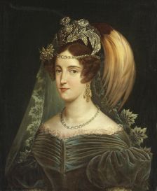 Portrait of Maria Cristina of Savoy (1812-1836), Queen of the Two Sicilies, 1830. Creator: Navarra, Giuseppe (active End of 18th - Early 19th cen.)