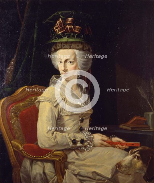 Portrait of Maria Amalia of Austria (1746-1804), Duchess of Parma. Artist: Muzzi, Domenico (1742-1812)