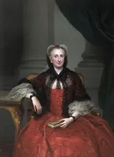 Portrait of Maria Amalia of Saxony (1724–1760), Queen consort of Spain, ca 1760. Artist: Mengs, Anton Raphael (1728-1779)
