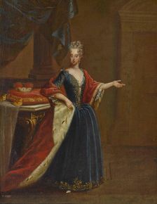 Portrait of Maria Antonia of Austria (1669-1692), Electress of Bavaria. Creator: Horemans, Peter Jacob (1700-1776)