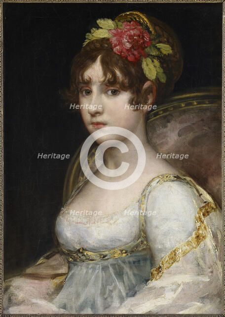 Portrait of María Ana Teresa de Silva Bazán y Waldstein, Condesa de Haro (1787-1805), ca 1802.