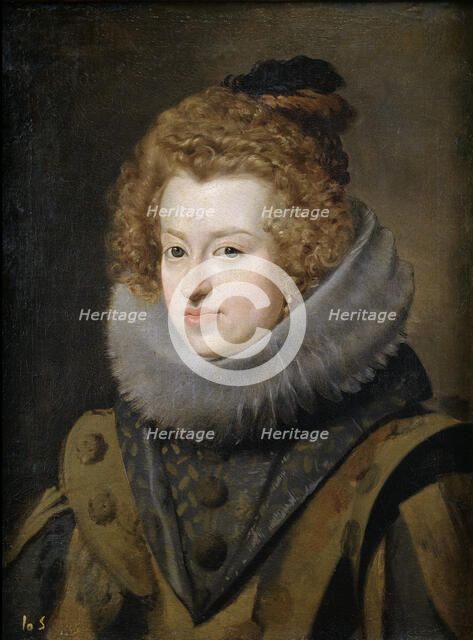 Portrait of Maria Anna (1606-1646), Infanta of Spain, c.1630. Artist: Velàzquez, Diego (1599-1660)