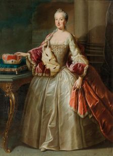 Portrait of Maria Anna of Pfalz-Sulzbach (1722-1790), Princess of Bavaria. Creator: Desmarées, George (1697-1776)