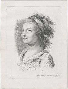 Portrait of Maria Anna Schaubach, 1785. Creator: Adam von Bartsch