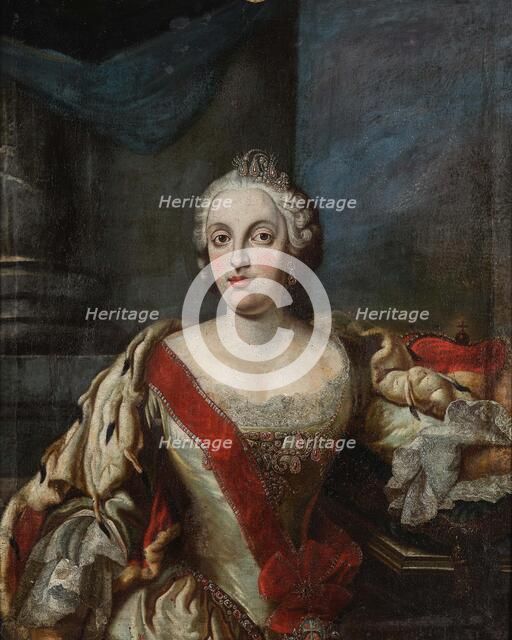 Portrait of Maria Anna Sophia of Saxony (1728-1797), Electress of Bavaria, 1770. Creator: Anonymous.