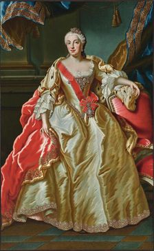 Portrait of Maria Anna Sophia of Saxony (1728-1797), Electress of Bavaria, . Creator: Winter; Franz Joseph (1690-after 1768)