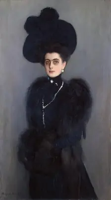Portrait of Maria Abamelek-Lazareva, 1900. Creator: Nikolaj Petrovic Bogdanov-Bel'skij