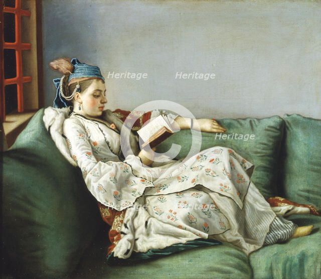 Portrait of Maria Adelaide of France in Turkish Dress, 1753. Artist: Liotard, Jean-Étienne (1702-1789)