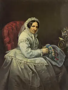 Portrait of Maria Adlerberg, 1871. Creator: Ivan Tyurin