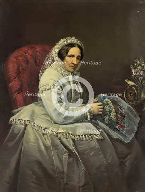 Portrait of Maria Adlerberg, 1871. Creator: Ivan Tyurin.