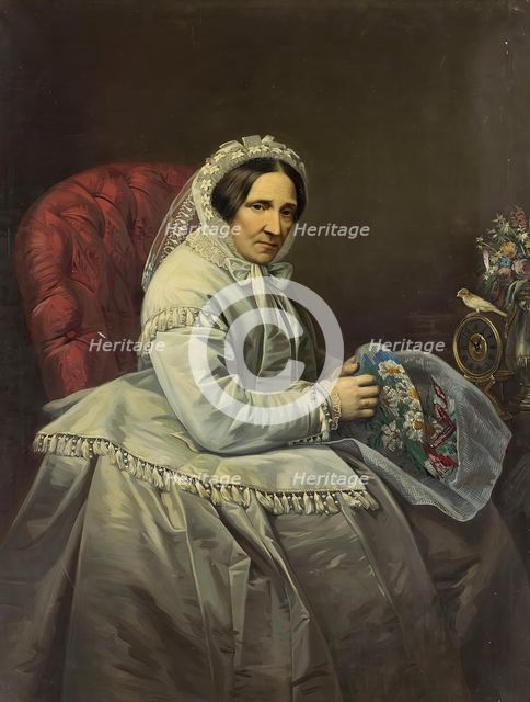 Portrait of Maria Adlerberg, 1871. Creator: Ivan Tyurin.