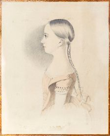Portrait of Maria Alexandrovna Pushkina (1832-1919), 1844