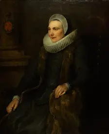 Portrait of Maria Bosschaert, wife of Adriaen Stevens, 1629. Creator: Anthony van Dyck