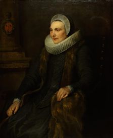 Portrait of Maria Bosschaert, wife of Adriaen Stevens, 1629. Creator: Anthony van Dyck