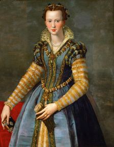 Portrait of Maria de Medici (1540–1557), ca 1555. Artist: Allori, Alessandro (1535-1607)