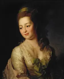 Portrait of Maria Dyakova, 1778. Artist: Levitsky, Dmitri Grigorievich (1735-1822)