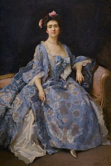 Portrait of Maria Hahn, the Painter's Wife, 1901. Creator: Raimundo de Madrazo y Garreta
