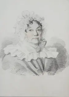 Portrait of Maria Ivanovna Rimskaya-Korsakova, née Naumova (1764-1832), 1820s. Creator: Hampeln, Carl, von (1794-after 1880)