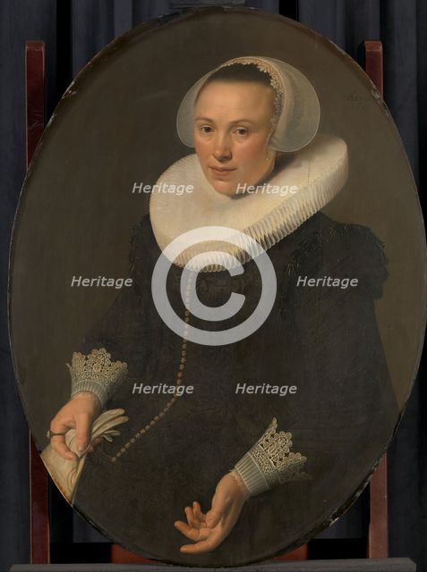 Portrait of Maria Joachimsdr Swartenhont (1598-1631), 1627. Creator: Nicolaes Eliasz Pickenoy.