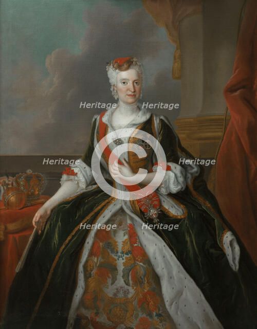 Portrait of Maria Josepha of Austria (1699-1757). Artist: Silvestre, Louis de (1675-1760)