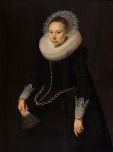Portrait of Maria Overrijn van Schoterbosch (1599/1600-38), 1622. Creator: Cornelis van de Voort