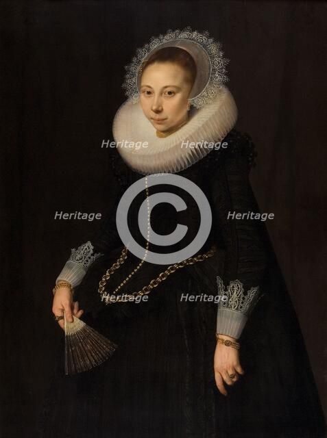 Portrait of Maria Overrijn van Schoterbosch (1599/1600-38), 1622. Creator: Cornelis van de Voort.