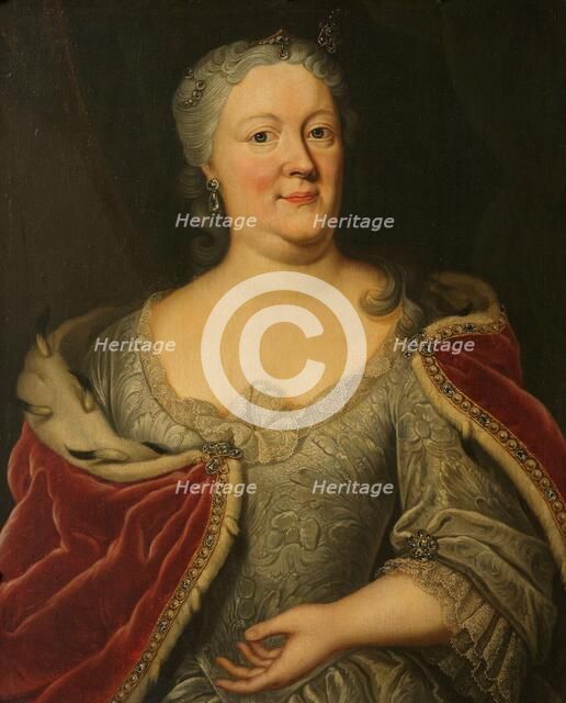 Portrait of Maria Louisa van Hessen-Kassel, called Maaike-Meu, c.1720-c.1756. Creator: Johann Philipp Behr.