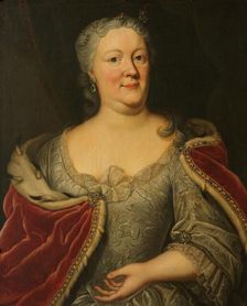 Portrait of Maria Louisa van Hessen-Kassel, called Maaike-Meu, c.1720-c.1756. Creator: Johann Philipp Behr