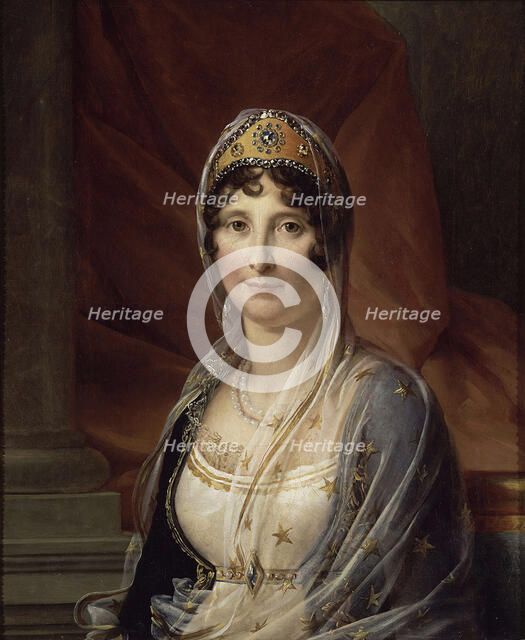 Portrait of Maria Letizia Ramolino Bonaparte (1750-1836), mother of Napoleon Bonaparte, ca 1804. Artist: Gérard, François Pascal Simon (1770-1837)