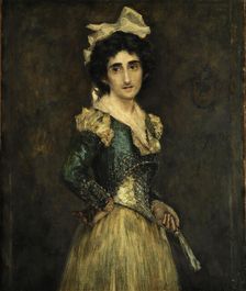 Portrait of Maria Luisa Fortuny, 1893. Creator: Fortuny Marsal, Mariano (1838-1874)